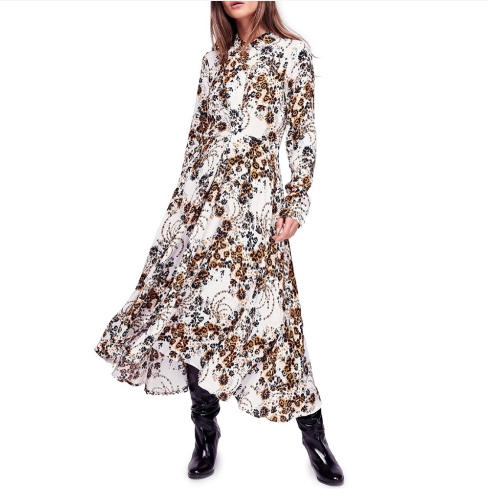 NWOT Free People Bandana Print Shirt Dress - Picture 2 of 14